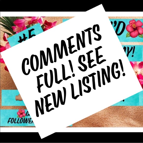 Other - 🌺2/25 COMMENTS FULL SEE NEW👊🏽🌺